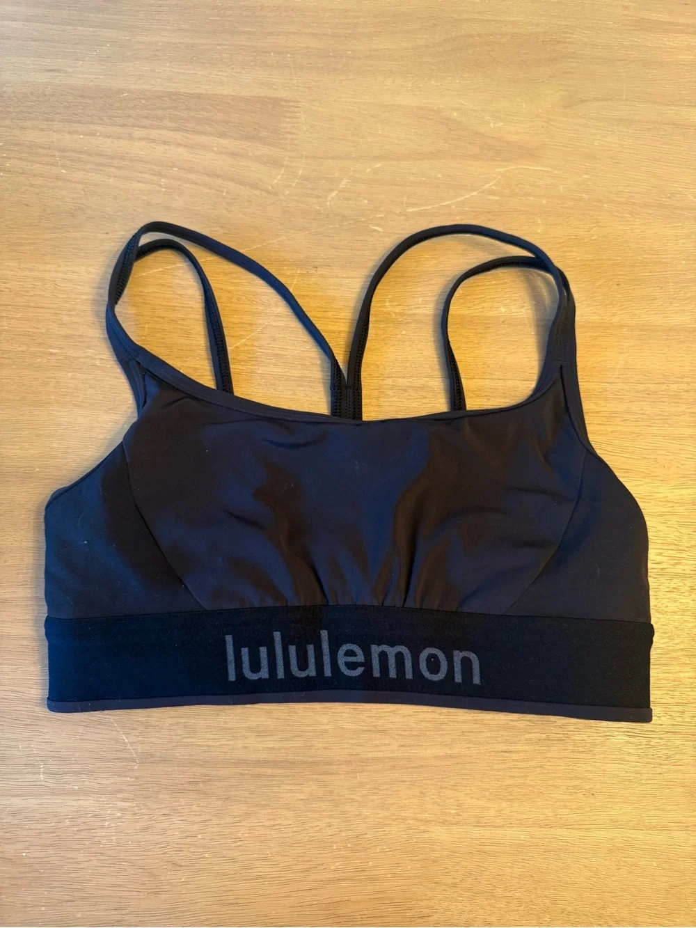 Lululemon logo train strappy bra size 6